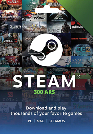 Steam Wallet 300 ARS Сard Цифровой код 