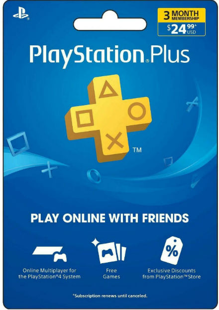 Подписка PlayStation Plus на 3 Месяца